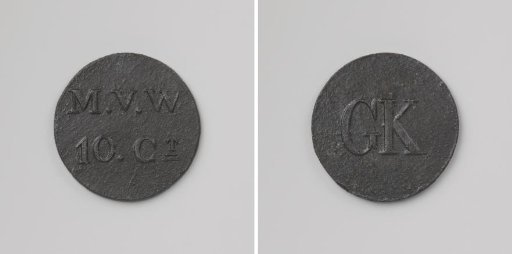 House token struck at the order of the Society of Benevolence, worth ten cents, for the benefit of the Ordinary Colonies