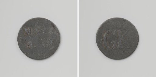 Huismunt geslagen op last van de Maatschappij van Weldadigheid ter waarde van vijf cent, ten behoeve van de Gewone Koloniën