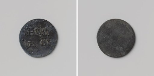 House token struck on behalf of the Society of Benevolence, valued at five cents, for the benefit of the Ordinary Colonies
