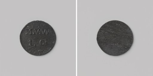 House token struck on behalf of the Society of Benevolence, valued at 1 cent, for the benefit of the Ordinary Colonies