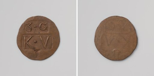 Veenhuizen Colony, House Token Struck by Order of the Maatschappij van Weldadigheid, Value One Cent