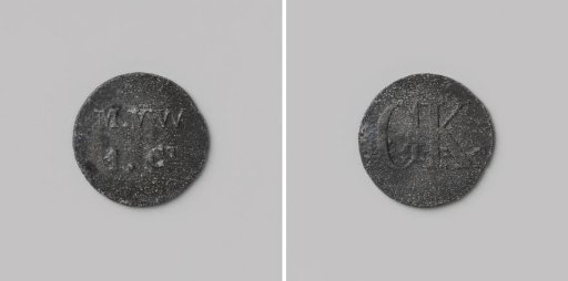 House token struck on behalf of the Society of Benevolence, valued at 1 cent, for the benefit of the Ordinary Colonies