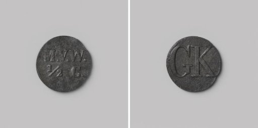 House token struck by order of the Maatschappij van Weldadigheid, worth ½ cent, for the benefit of the Ordinary Colonies