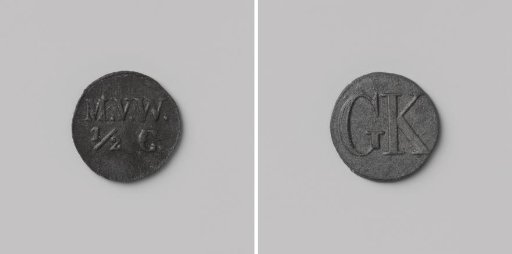 House token struck by order of the Maatschappij van Weldadigheid, worth ½ cent, for the benefit of the Ordinary Colonies