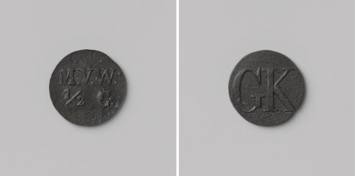 House token struck by order of the Maatschappij van Weldadigheid, worth ½ cent, for the benefit of the Ordinary Colonies