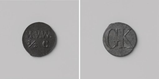 House token struck by order of the Maatschappij van Weldadigheid, worth ½ cent, for the benefit of the Ordinary Colonies