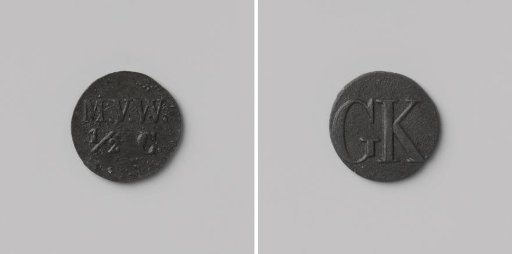 House token struck by order of the Maatschappij van Weldadigheid, value ½ cent, for the benefit of the Ordinary Colonies