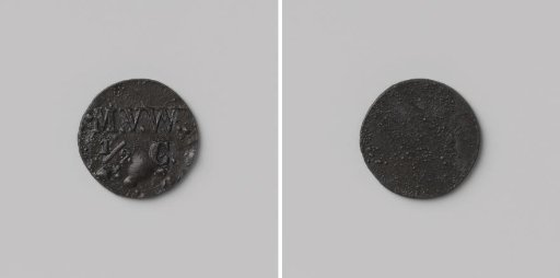 House token struck by order of the Maatschappij van Weldadigheid, value ½ cent, for the benefit of the Ordinary Colonies
