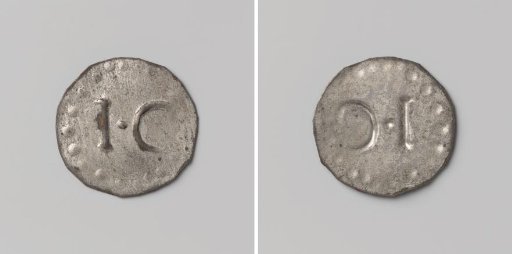 Ommerschans penal colony, house token struck by order of the Maatschappij van Weldadigheid worth 1 cent