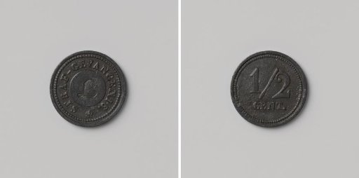 House Token of the Prison in Leeuwarden, Worth Half a Cent