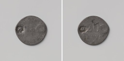 Correctional house of Saint Bernard in Hemiksem, house token worth twenty cents