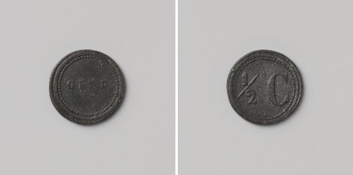 Prison in Ghent, house token worth half a cent
