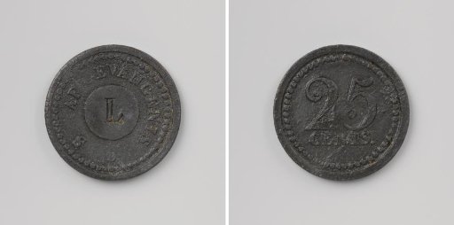 Military prison in Leiden, house token worth twenty-five cents