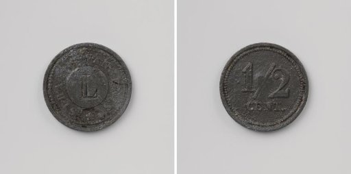 Military Prison at Leiden, House Token Worth Half a Cent