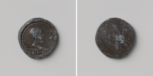 Lead medal of the Leprosy House in Enkhuizen