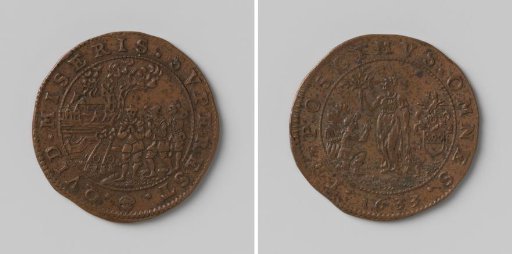 Longing for peace in the Southern Netherlands, calculation medal in honor of Claude van Eycken
