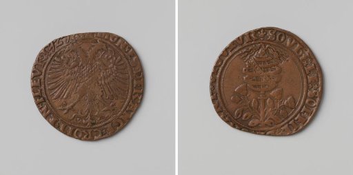 Birth of Philip, son of Charles V, commemorative medal struck by order of Margaret of Austria, Governor of the Netherlands