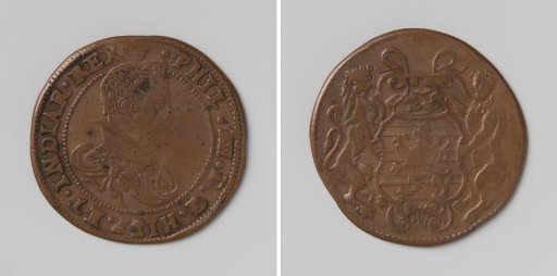 Philip IV, King of Spain, calculation medal struck at the order of the city of Bruges