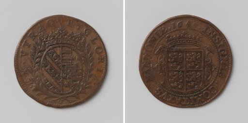 Death of Wilhelmina van Croÿ, commemorative medal struck by order of the States of Hainaut
