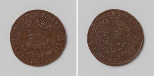 Peace of Münster, calculation medal by Jacques Philippe de Dongelberg, thirty-fourth intendant of the Brussels waterway