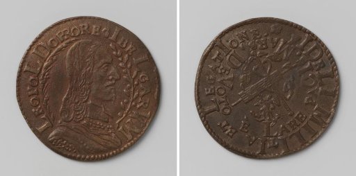 Departure of Leopold Wilhelm, Archduke of Austria, from the Southern Netherlands, Commemorative Medal by Frederik de Marselaer, Magistrate of the Treasury of Brussels