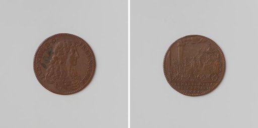 Arrival of Maria Theresa in Paris, commemorative medal struck in honor of Louis XIV, King of France