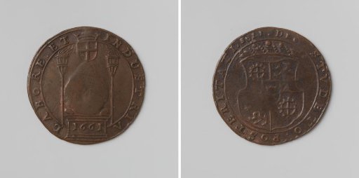 Moving of a large erratic boulder from the Waelberch (near De Stompert) to Amersfoort, commemorative medal struck at the order of the city of Amersfoort in honor of Lord Everard Meyster