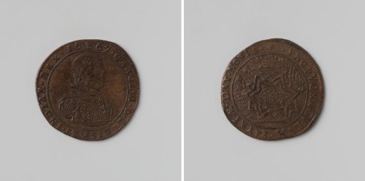 Construction of the citadel of Charleroi, commemorative medal struck in honor of Charles II, King of Spain