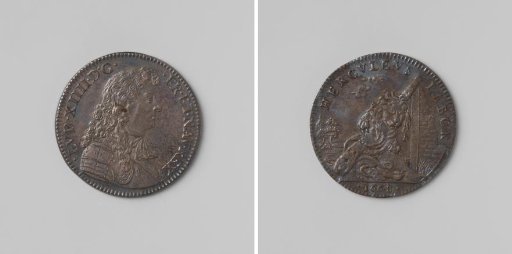 Franche-Comté conquered in ten days, calculation medal struck in honor of Louis XIV, King of France