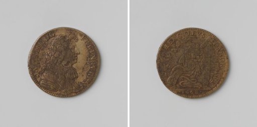 Franche-Comté conquered in ten days, calculation medal struck in honor of Louis XIV, King of France
