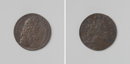 Franche-Comté conquered in ten days, commemorative medal struck in honor of Louis XIV, King of France