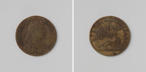 Franche-Comté conquered in ten days, commemorative medal struck in honor of Louis XIV, King of France