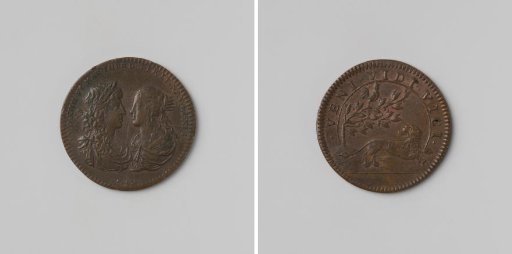 Franche-Comté conquered in ten days, commemorative medal struck in honor of Louis XIV and Maria Theresa, King and Queen of France