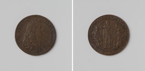 Burgundy recaptured by the French, commemorative token struck in honor of Louis XIV, King of France