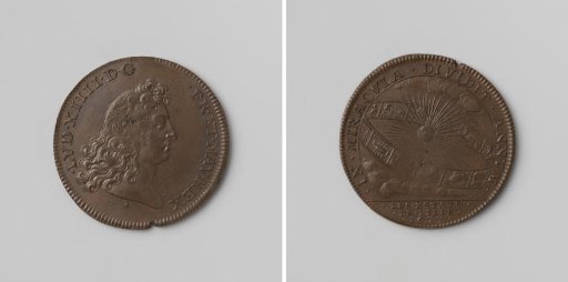 Louis XIV, King of France, commemorative medal struck by order of the States of Rysel