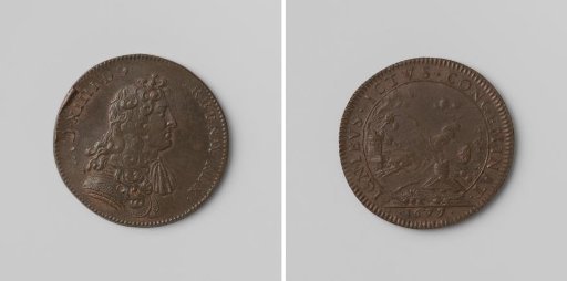 Conquest of Tobago, commemorative medal struck in honor of Louis XIV, King of France
