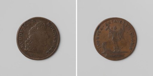 Burning of the Dutch fleet at Tobago, commemorative medal struck in honor of Louis XIV, King of France