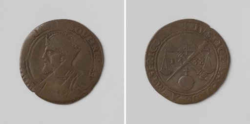 Truce of Nice, counter medal in honor of Charles V, Holy Roman Emperor