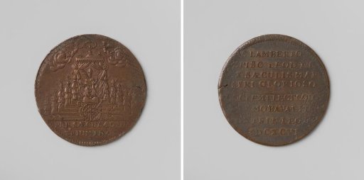 Tenth Anniversary Medal of the Martyrdom of Saint Lambertus, struck by order of Joseph Clemens, Prince-Bishop of Liège