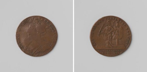 Battle of Blenheim, commemorative medal struck in honor of Anna Stuart, Queen of England.