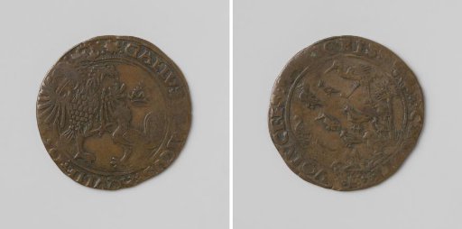 Treaty of Toledo between Charles V, Holy Roman Emperor, and Francis I, King of France, accounting token for Mr. Claes van Essche, member of the Chamber of Accounts of Holland