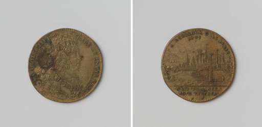 Capture and relief of Barcelona, commemorative medal struck in honor of Charles III, King of Spain