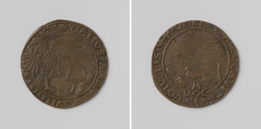 Treaty of Toledo between Charles V, Holy Roman Emperor, and Francis I, King of France, accounting token for Mr. Vincent Cornelisz., member of the Chamber of Accounts of Holland
