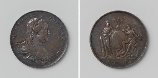 Free City of Bruges, commemorative medal struck in honor of Maria Theresa, Holy Roman Empress