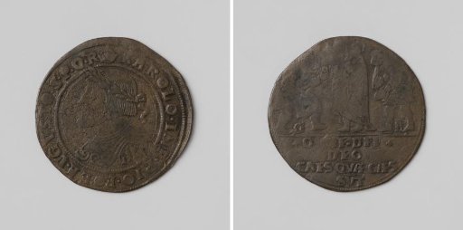 Suppression of the revolt in Ghent, accounting medal in honor of Charles V, Holy Roman Emperor