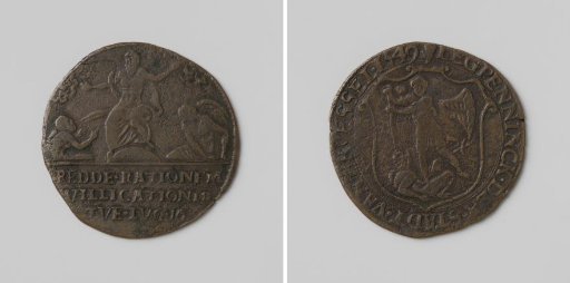 Death of Pope Paul III, commemorative medal of the city of Brussels