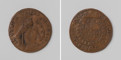 Beginning of Peace Negotiations Between England, Spain, and France at Cambrai, accounting medal of the Council of Finances in honor of Philip II, King of Spain