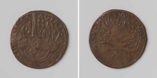 Resistance to the decision of Philip II, King of Spain, to uphold the placards and the Inquisition, counter-stamp of Vianen, in honor of Hendrik van Brederode