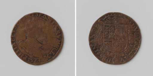 Philip II, King of Spain, accounting token of the Council of Finance