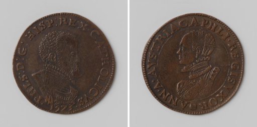 Philip II and Anna Maria, King and Queen of Spain